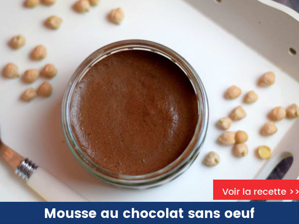 Mousse au chocolat sans oeuf
